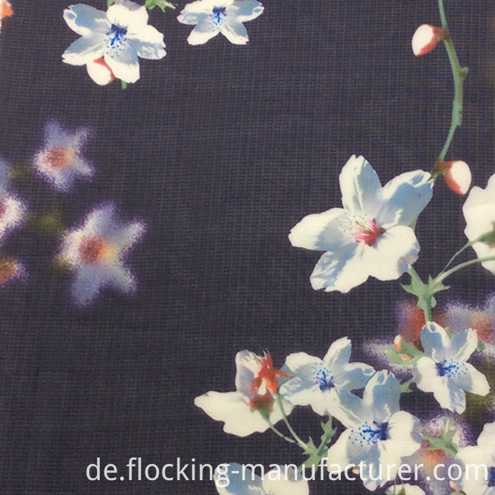 Flower Printing Fashion Polyester Garment Fabric